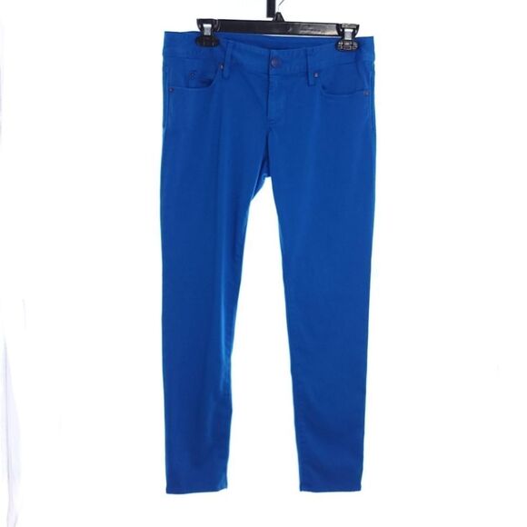 Lilly Pulitzer Women's Size 4 Solid Royce Blue Worth Skinny Mini 55375 - Picture 1 of 9